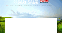 Desktop Screenshot of lifelinebloodserv.org